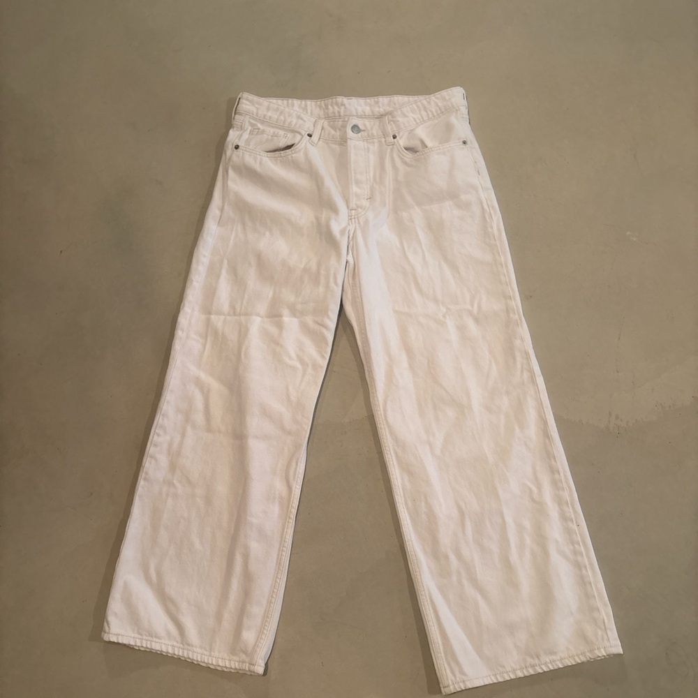 Wide Leg White Pants